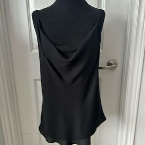 RW and CO black cowl neck blouse size medium nwt
